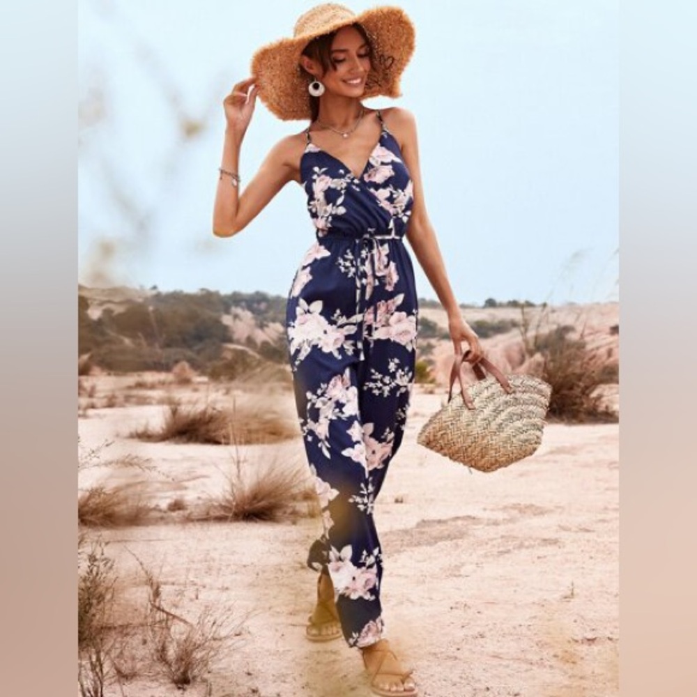 Floral summer jumpsuit